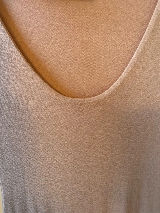 Naked Wardrobe Nude Bodycon Midi Dress Long Sleeve Scoop Neck Size Small - Picture 3 of 3